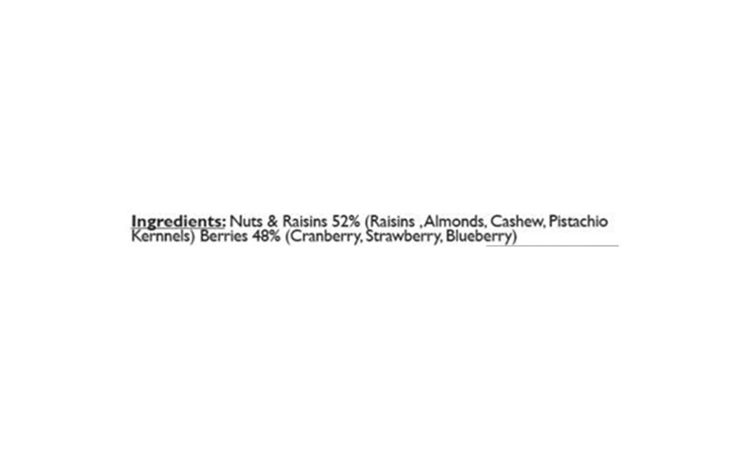 Nutriplato Nuts Raisins & Berries Trial Mix Berries In The Morning   Pack  340 grams